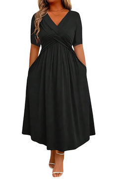 Luna – Elegant V-Neck Dress