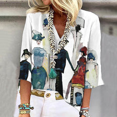 Clarice – Abstract Muse Blouse