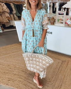 Elara – Boho Midi Dress