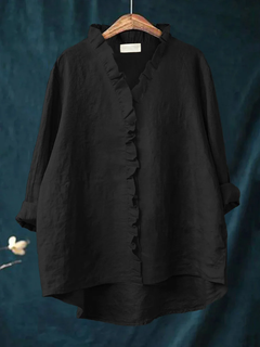 Noelle – Ruffled Relaxed Shirt