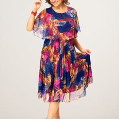 Mira – Chiffon Midi Dress