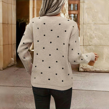 Elsa - Polka Dot Knitted Sweater