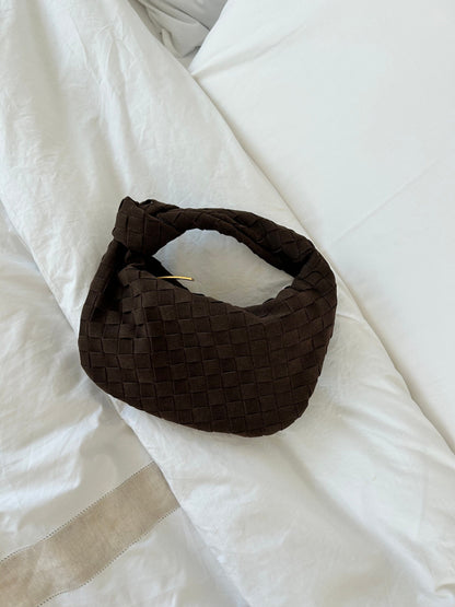 Renee | Soft Braided Mini Suede Bag