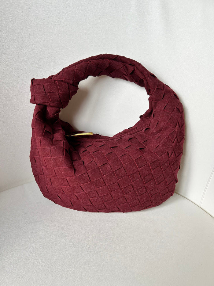 Renee | Soft Braided Mini Suede Bag