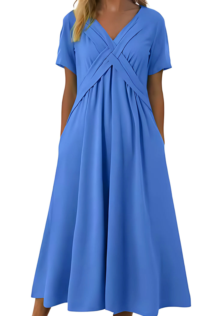 Luna – Elegant V-Neck Dress