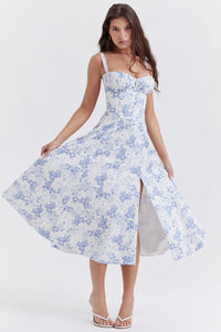 Blue - Flower Print