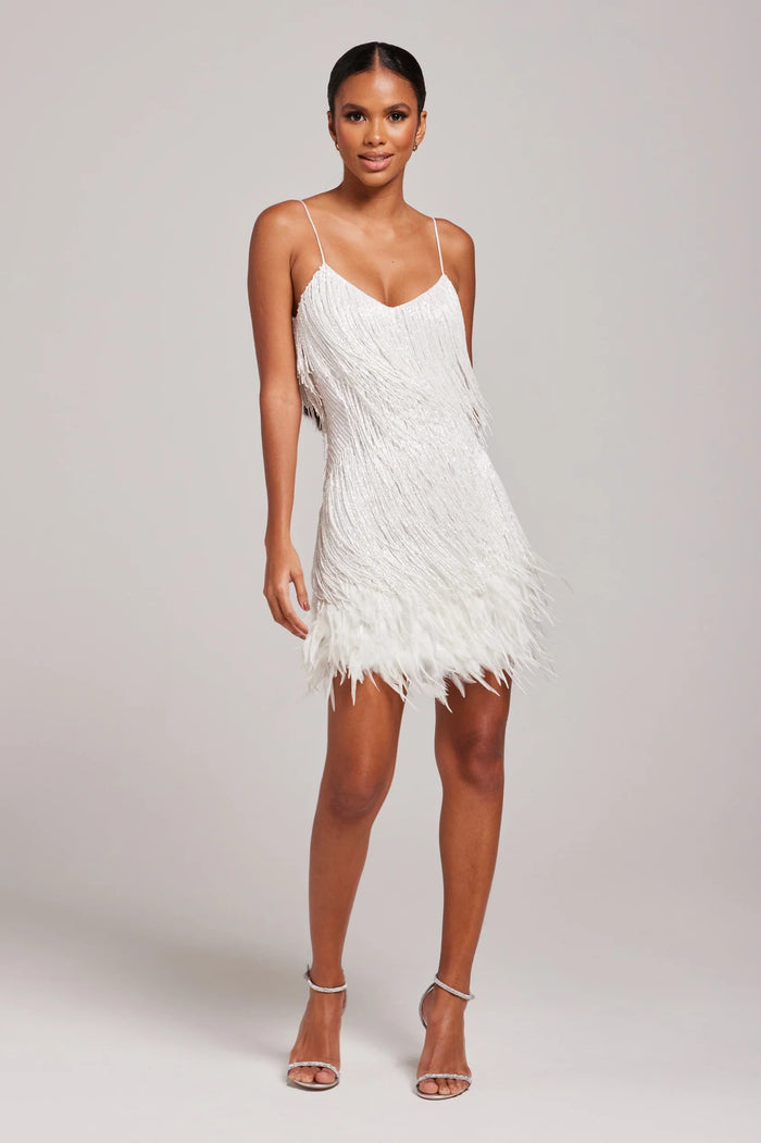 Camilla – Feathered Party Mini Dress