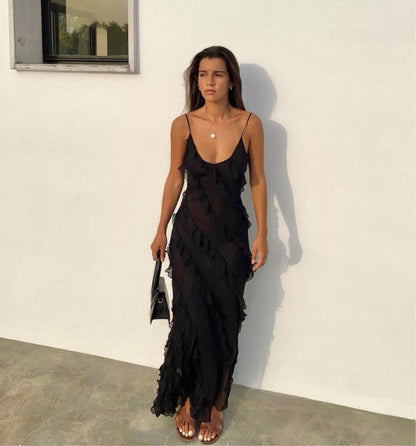 Rosaria – Ruffled Maxi Dress