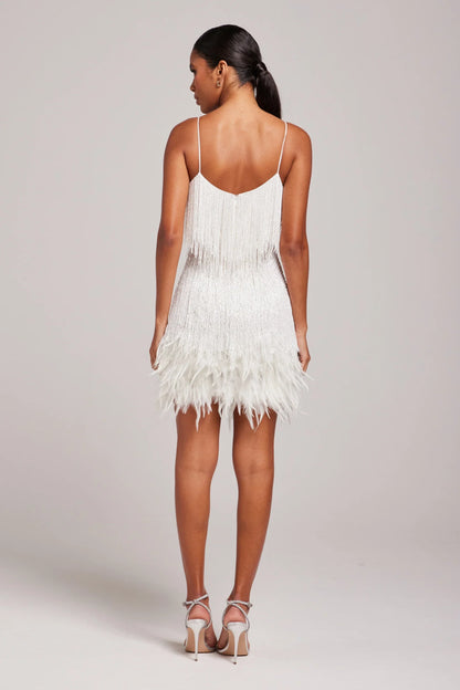 Camilla – Feathered Party Mini Dress