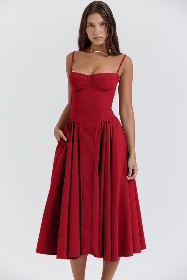Seraphine – Sleeveless Midi Dress