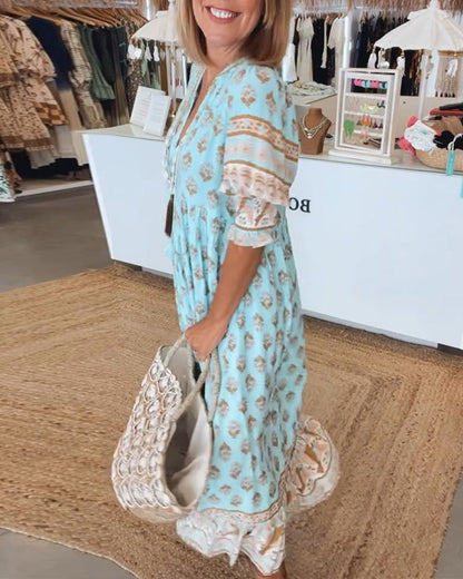 Elara – Boho Midi Dress
