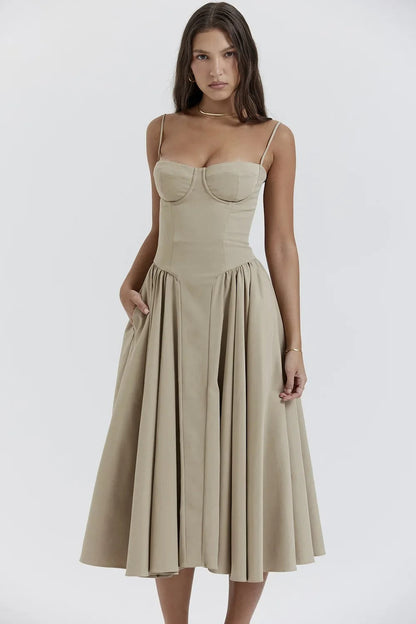 Seraphine – Sleeveless Midi Dress