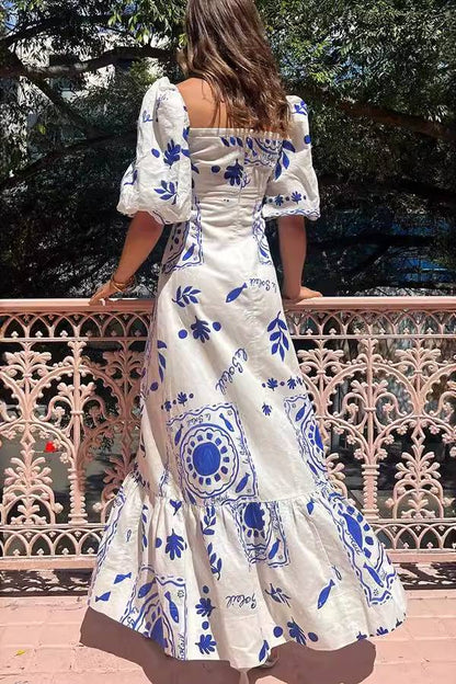 Maribel – Bold Bloom Maxi Dress