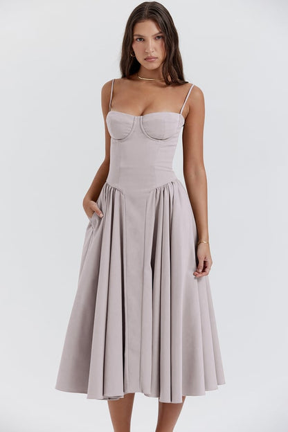 Seraphine – Sleeveless Midi Dress