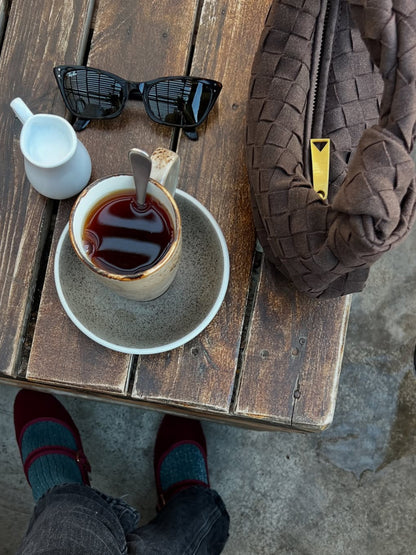 Renee | Soft Braided Mini Suede Bag