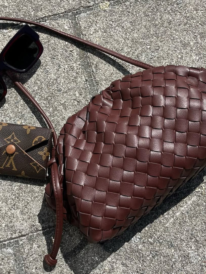 Heleina | Sleek Braided Crossbody Bag