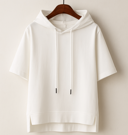 Lila – Short Sleeve Relaxed Hoodie