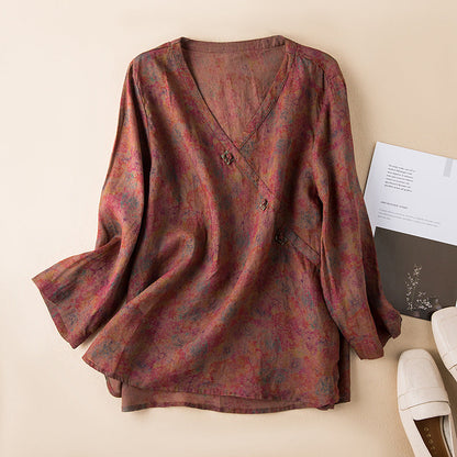 Mabel – Linen Poet Blouse