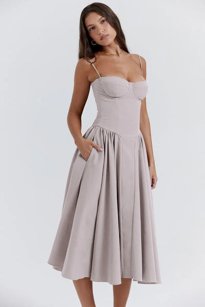 Seraphine – Sleeveless Midi Dress