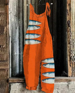 Ocean Sardine Art Jumpsuit