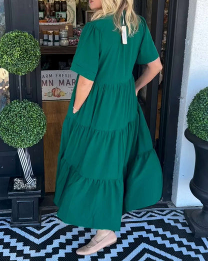 Isabelle – Flowy Tiered Maxi Dress
