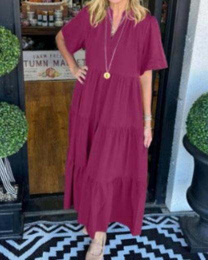 Isabelle – Flowy Tiered Maxi Dress