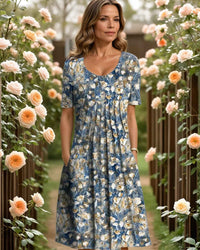 Light blue floral