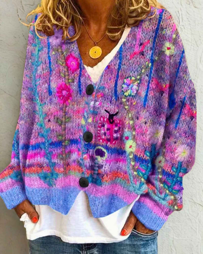 Ella – Floral Cardigan