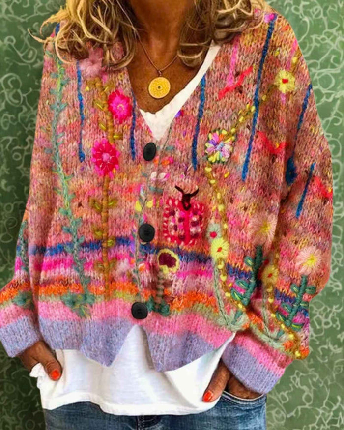 Ella – Floral Cardigan