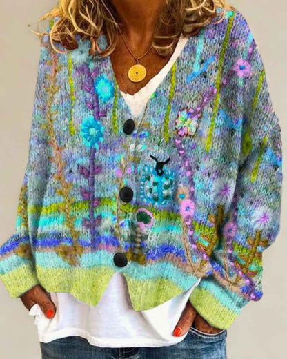 Ella – Floral Cardigan