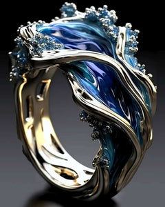 HELEN™ - Vintage Golden Ocean Wavy Ring
