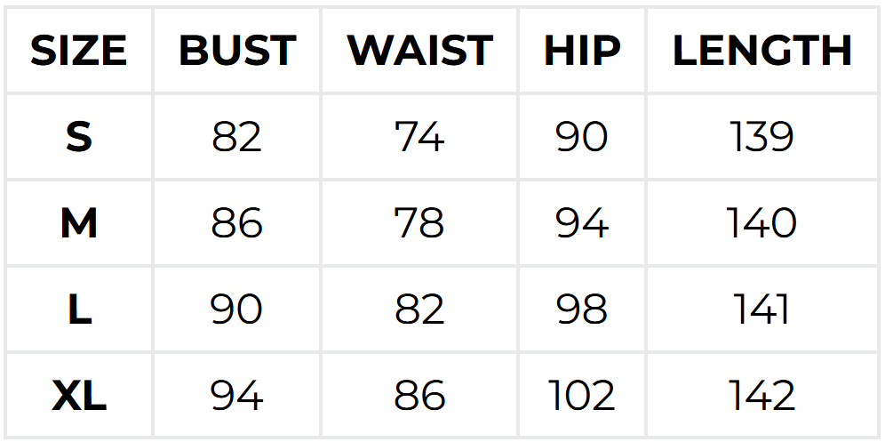 Size guide (cm)