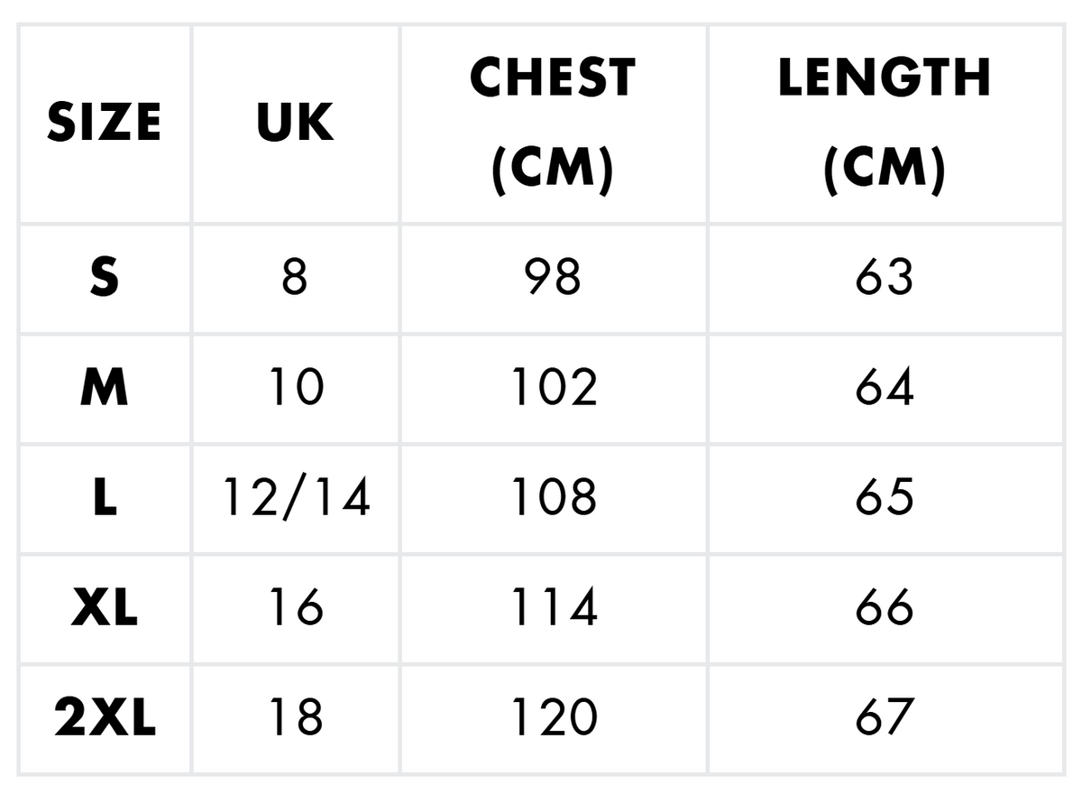 Size guide (cm)