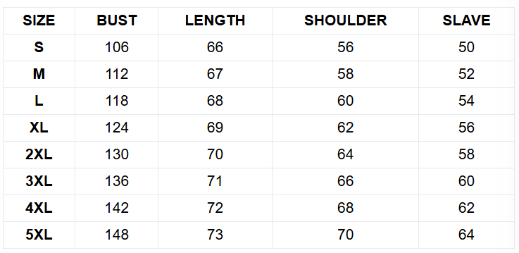 Size guide (cm)