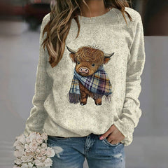 Bonnie – Creative Animal Print Sweatshirt
