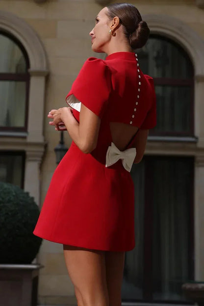 Celestine – Petal Sleeve Mini Dress