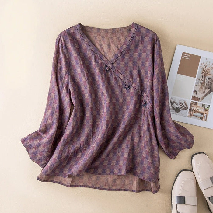 Mabel – Linen Poet Blouse