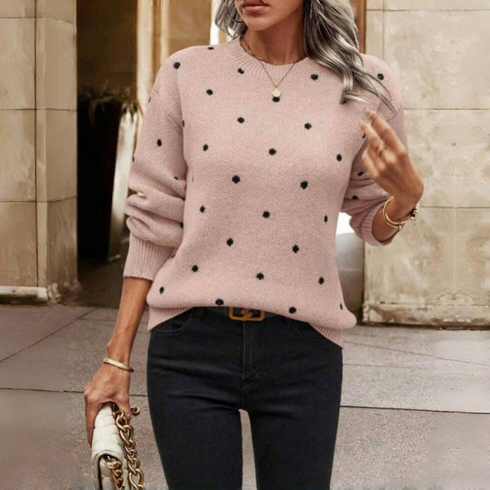 Elsa - Polka Dot Knitted Sweater