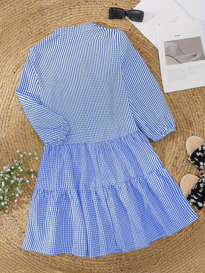 Mirette – Gingham Tiered Dress