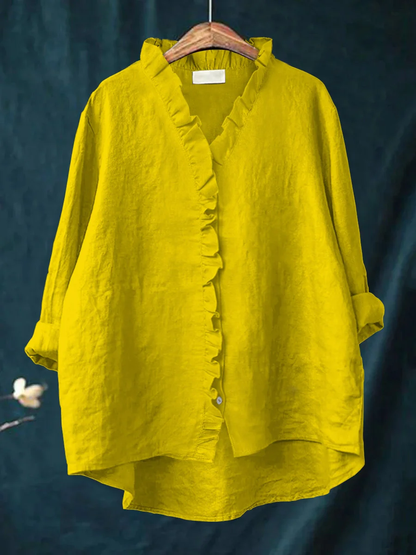 Noelle – Ruffled Relaxed Shirt