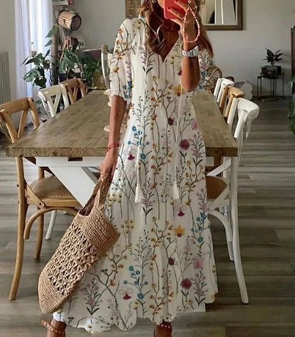 Thalina – Relaxed Patterned Midi Dress